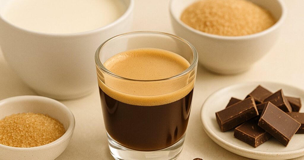 Ingredienti per la Mousse all'Espresso