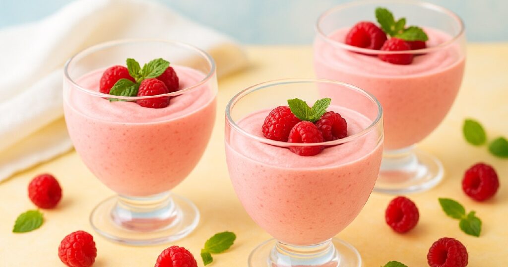 Einführung in die Himbeer-Mousse 