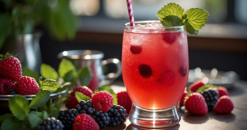 Serving and Enjoyment - Nitro Berry Fizz Recipe