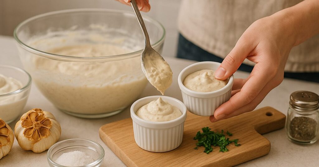 Istruzioni Dettagliate per Preparare la Mousse Salata all'Aglio