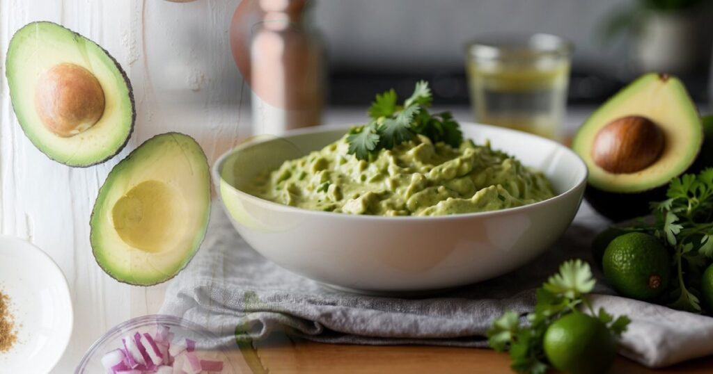 Wichtige Zutaten und Zubereitung - Aufgeschlagenes Guacamole-Rezept